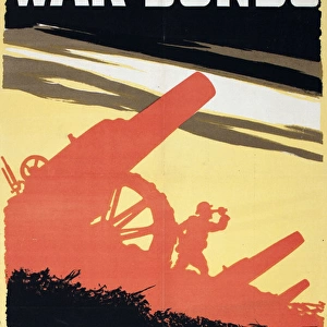 WW1 Poster, War Bonds, Feed The Guns