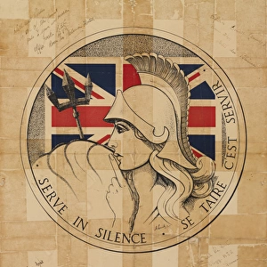 WW2 Poster -- Serve in Silence