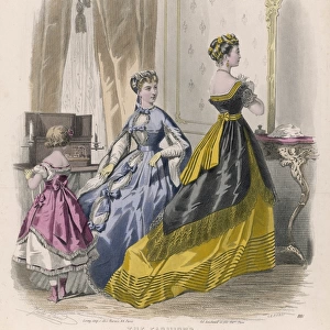 Yellow / Black Dress 1868