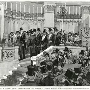 Zadoc Kahn installed as Chief Rabbi of France 1890