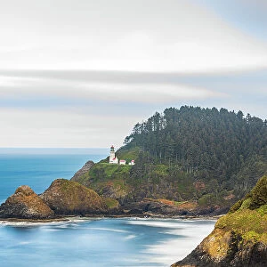 Heceta Head, Oregon, USA. The Heceta Head lighthouse on the Oregon coast. Date: 04-05-2021