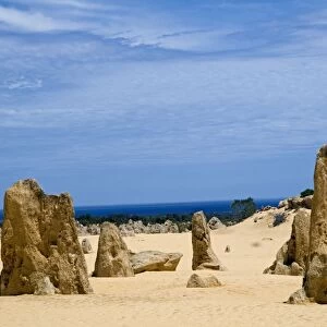 Limestone pillars in the Pinnacle Desert, Nambung National Park, Cervantes, Western Australia
