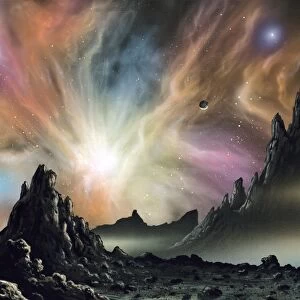 Alien landscape and star-forming nebula C014 / 4724