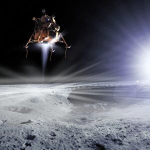 Apollo 11 Moon landing, computer artwork