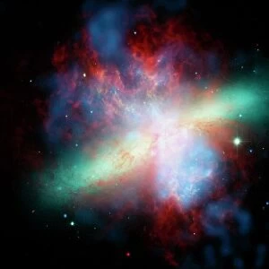 Cigar galaxy (M82), composite image