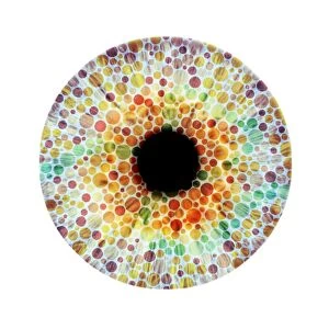 Colour blindness, conceptual image