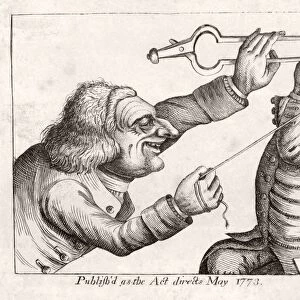 Dentistry caricature, 18th century