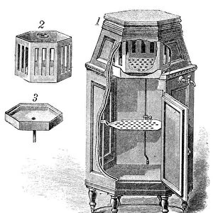 Early refrigerator, 19th century