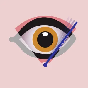 Eye surgery, conceptual artwork