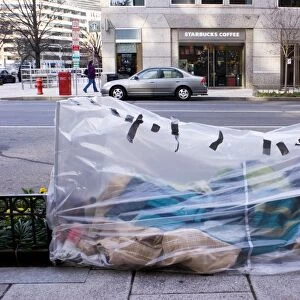 Homeless person in Washington DC