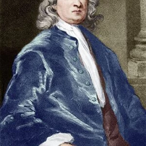 Issac Newton, English physicist