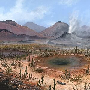 Late Devonian landscape, artwork
