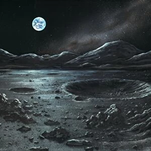 Lunar landscape, artwork