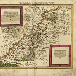 Map of Palestine, 1588
