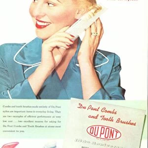 Nylon comb advert from DuPont, 1952 C019 / 1284