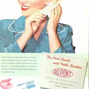 Nylon comb advert from DuPont, 1952 C019 / 1284