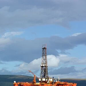 Oil drilling rig, North Sea