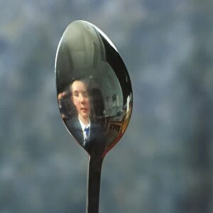 Reflection in a spoon