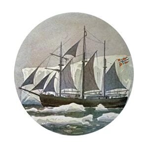 Roald Amundsens boat the Fram, artwork