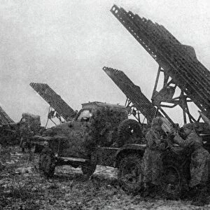 Soviet Katyusha rocket launchers, 1943