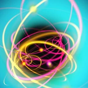 Subatomic particles abstract