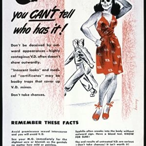 Venereal disease poster, 1940s C016 / 7424