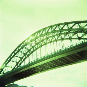 Arched bridge over River Tyne, Newcastle upon Tyne, Tyne and Wear, England