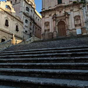 Baroque church of San Francesco, Noto, Sicily, Italy, Europe