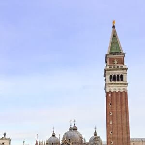 Basilica and Campanile, Piazza San Marco, elevated view from Museo Correr, Venice