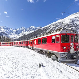 Bernina Express, Canton of Graubunden, Switzerland, Europe