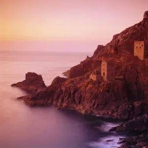 Botallack Tin Mine on the coast, Cornwall, England, UK