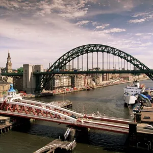 Bridges across the River Tyne, Newcastle-upon-Tyne, Tyne and Wear, England