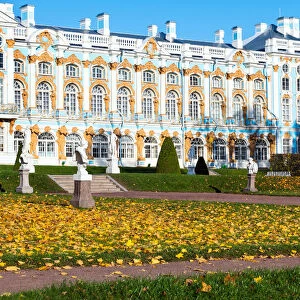 Catherine Palace, Pushkin (Tsarskoye Selo), near St. Petersburg, Russia, Europe