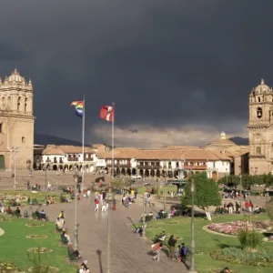 Christian cathedral and square