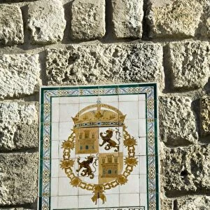 Detail of coat of arms on outer wall of the Real Alcazar
