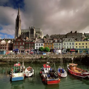 Cobh harbour and St