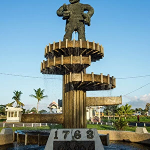 Cuffy Monument of the revolution of 1763, Georgetown, Guyana, South America