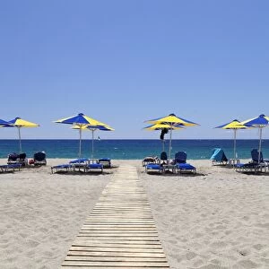 Damnoni Beach, near Plakias, South Crete, Crete, Greek Islands, Greece, Europe