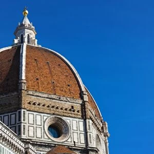 The dome of Brunelleschi, Santa Maria del Fiore, Piazza del Duomo, UNESCO World Heritage Site, Florence (Firenze), Tuscany, Italy, Europe
