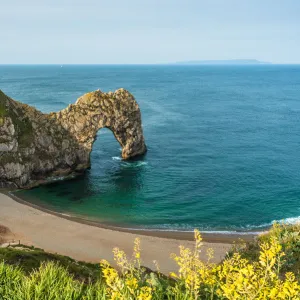 Durdle Door on Englands Jurassic Coast, UNESCO World Heritage Site, Dorset, England