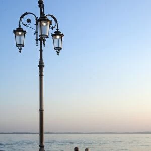 Evening, Lazise, Lake Garda, Italian Lakes, Lombardy, Italy, Europe