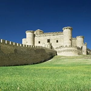 Exterior of the walls and castle of Belmonte in Cuenca
