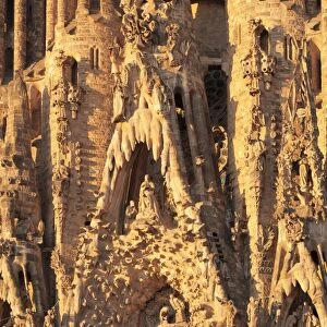 Facade of the Nativity, Sagrada Familia, by architect Antonio Gaudi, UNESCO World Heritage Site