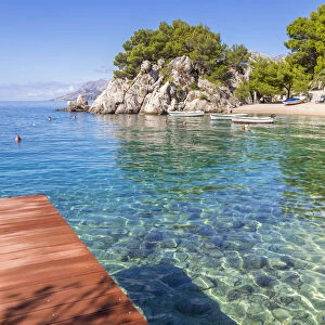 The famous Podrace Beach near Brela and Makarska, Croatia, Europe
