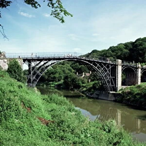 The first iron bridge, Ironbridge, UNESCO World Heritage Site, Shropshire