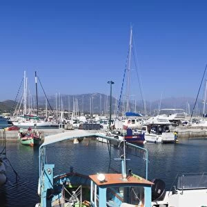 Fishing boat at the port of Ajaccio, Corsica, France, Mediterranean, Europe