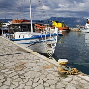 Fishing boats in Corfu, Ionian Islands, Greek Islands, Greece, Europe