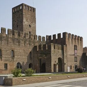 The fortified gateway in the walls of the medieval town of Montagnana, Veneto