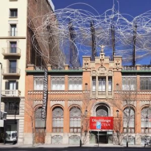 Fundacio Antoni Tapies, Museum, architect Lluis Domenech i Montaner, Barcelona, Catalonia