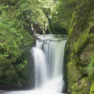 Geroldsau Waterfalll, Geroldsau part of the city of Baden Baden, Black Forest, Baden Wurttemberg, Germany, Europe